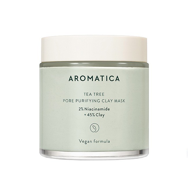 фото Маска aromatica tea tree pore purifying clay mask 2% niacinamide + 45% clay 120 г