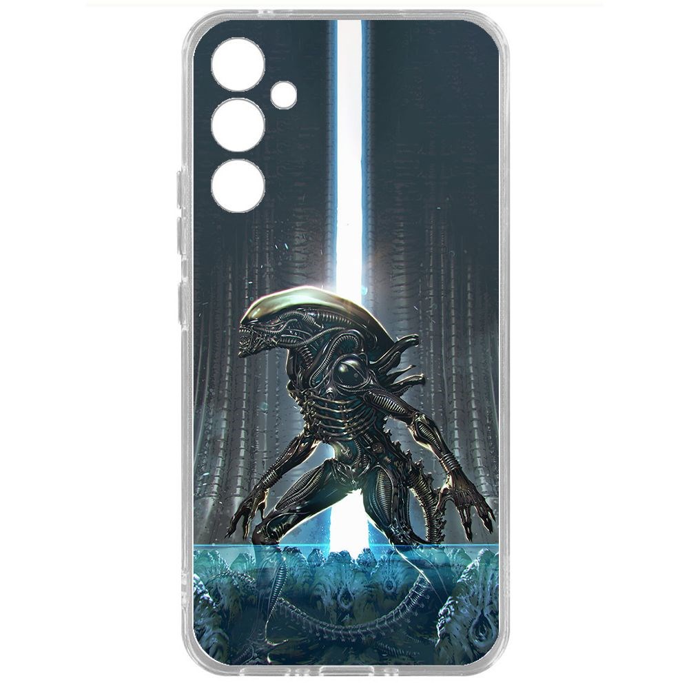 

Чехол-накладка Krutoff Clear Case Чужой, Тревога для Samsung Galaxy A34 5G (A346), Прозрачный