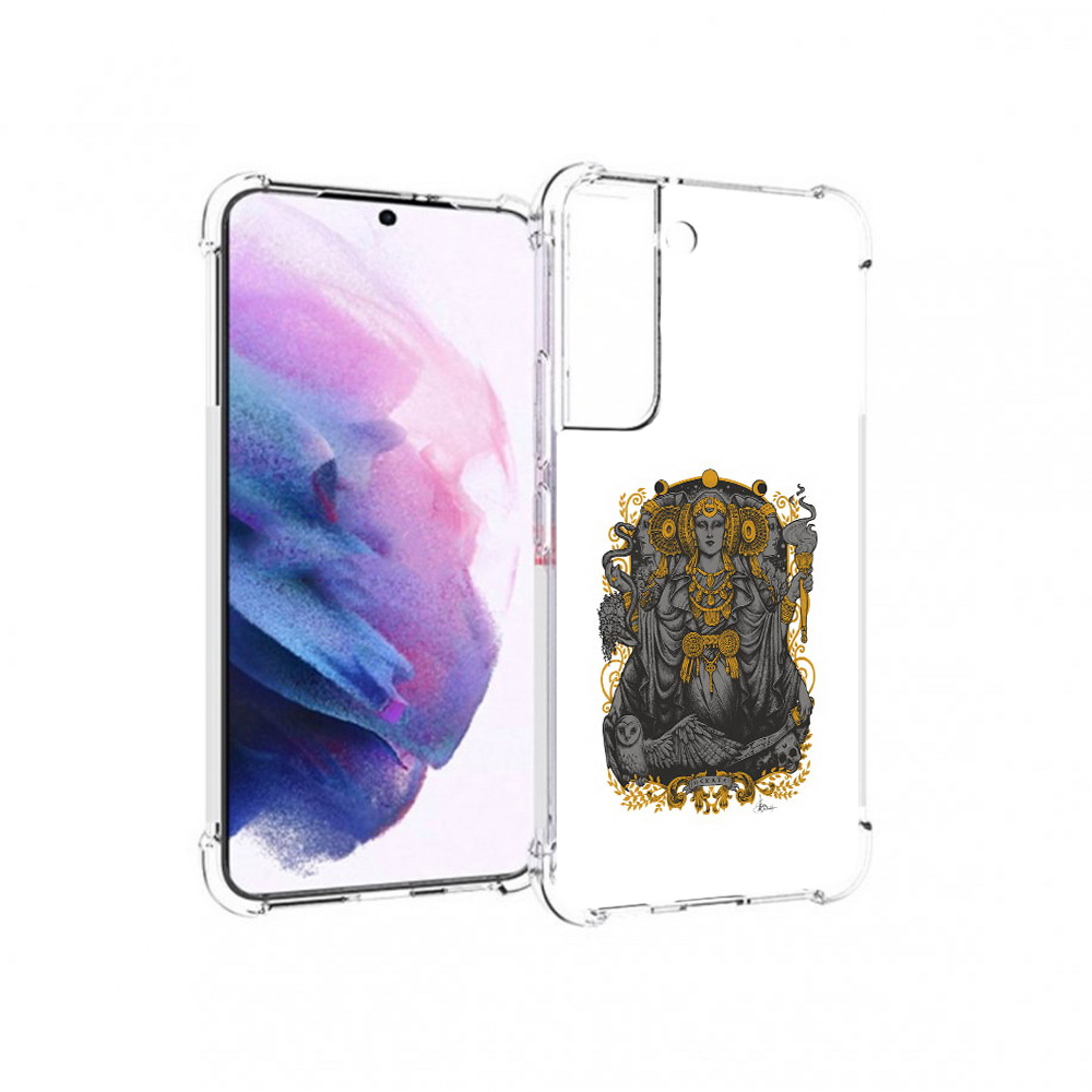 

Чехол MyPads Tocco для Samsung Galaxy S22 божество с золотыми элементами, Прозрачный, Tocco