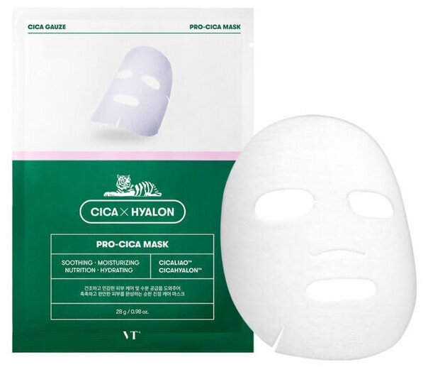 фото Маска тканевая vt cosmetic vt cica pro mask vt cosmetics