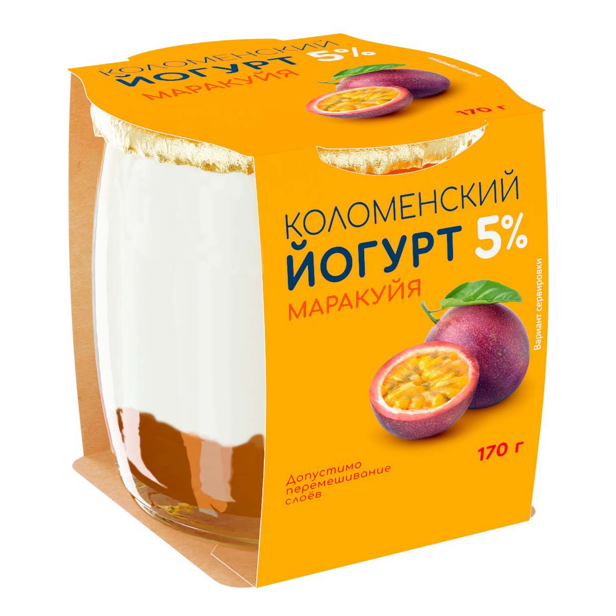 Йогурт Коломенское маракуйя 5% 170 г