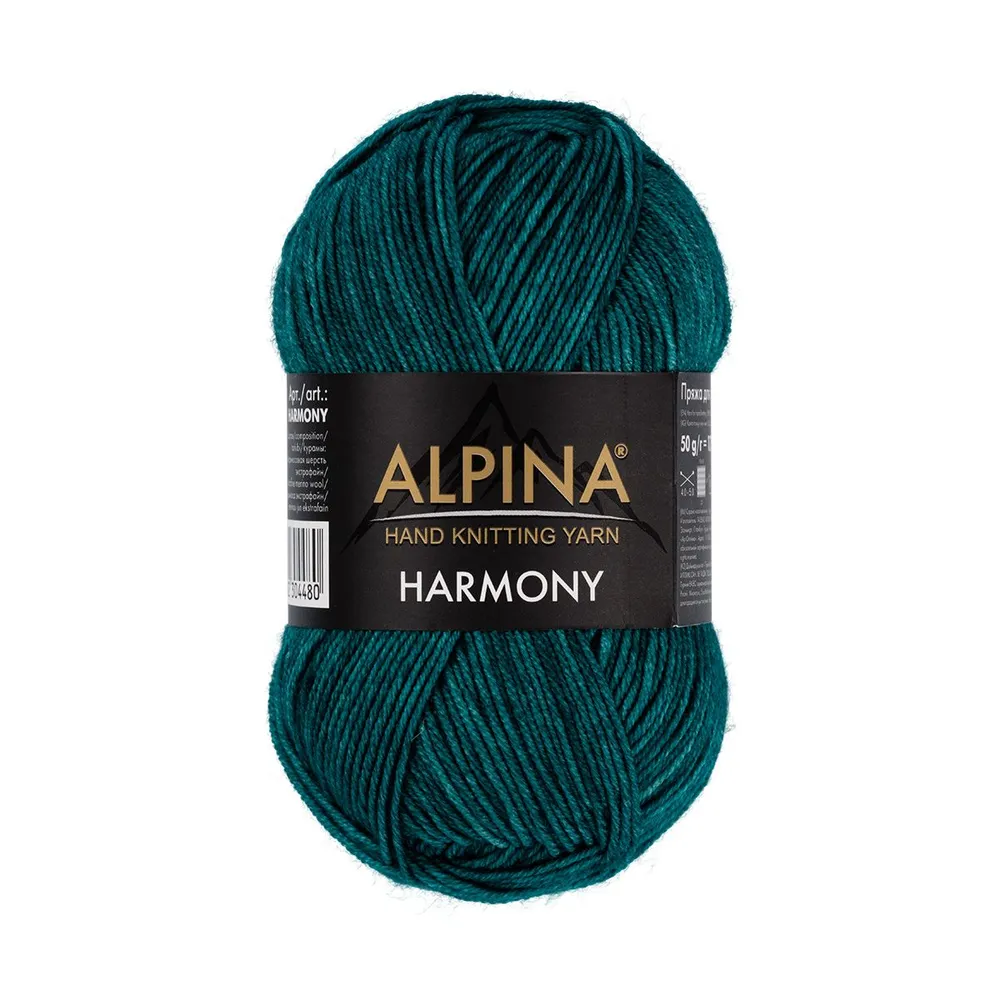 

Пряжа ALPINA HARMONY 100% мериносовая шерсть 1 шт. х 50 г 175 м №07 зеленый