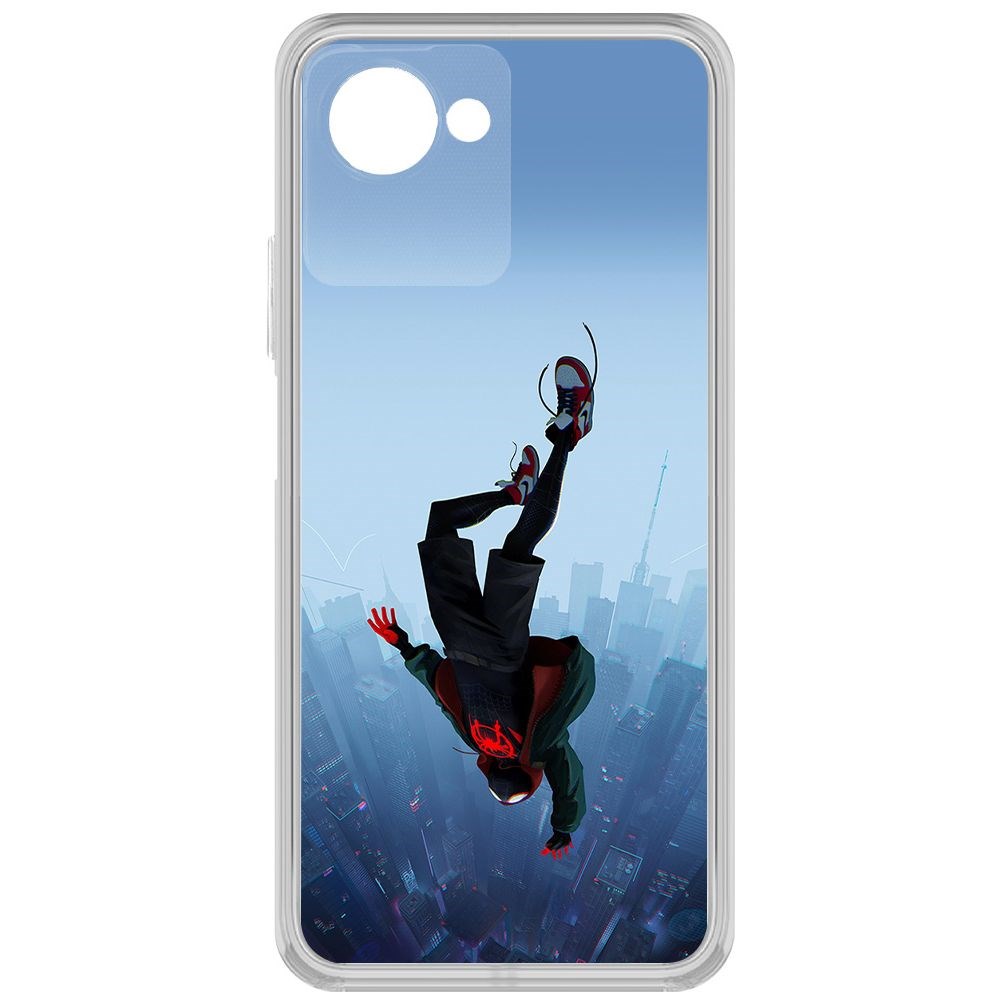

Чехол-накладка Krutoff Clear Case Человек-Паук, Майлз Моралес для Realme Narzo 50i Prime, Прозрачный