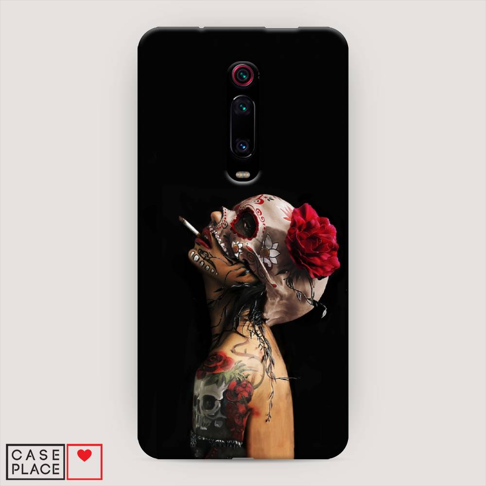 

Пластиковый чехол "Девушка с черепом" на Xiaomi Redmi K20 Pro, 35620-7