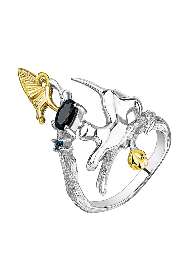 

Кольцо из серебра р.  Kari Jewelry КЛ-7784-СД, сапфир\фианит, КЛ-7784-СД