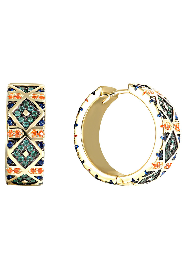 

Серьги конго из серебра с фианитом Kari Jewelry СЛ-3531П, СЛ-3531П