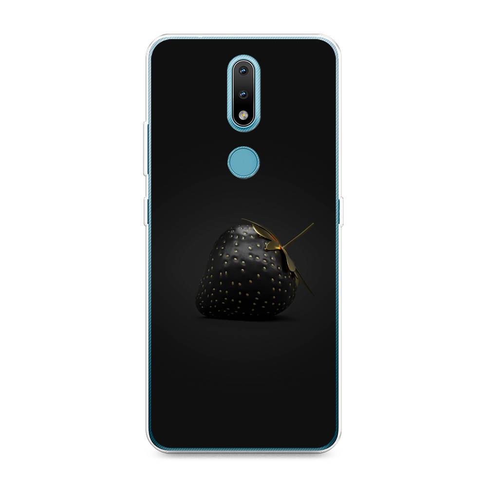 

Чехол Awog на Nokia 2.4 / Нокиа 2.4 "Черная клубника", Золотистый;черный;серый, 123850-10