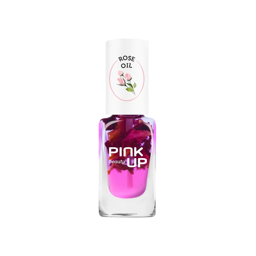 фото Масло для ногтей и кутикулы `pink up` `beauty` rose oil 11 мл