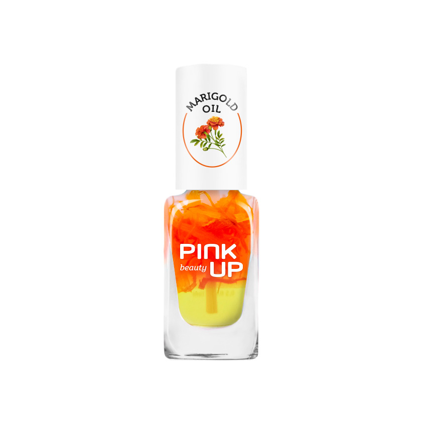 Масло для ногтей и кутикулы `PINK UP` `BEAUTY` marigold oil 11 мл