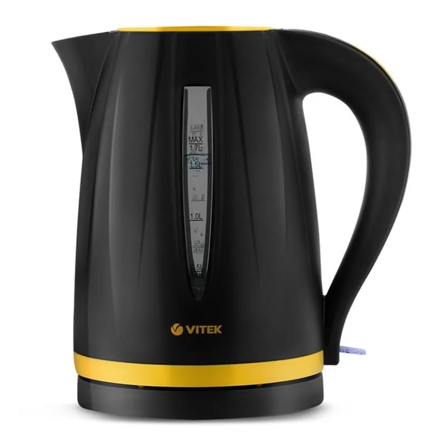 

Чайник электрический VITEK VT-1168 черный, желтый, VT-1168
