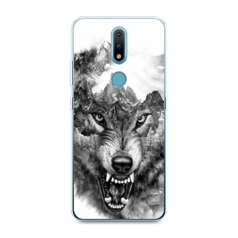 

Чехол Awog на Nokia 2.4 / Нокиа 2.4 "Волк в горах", 123850-1