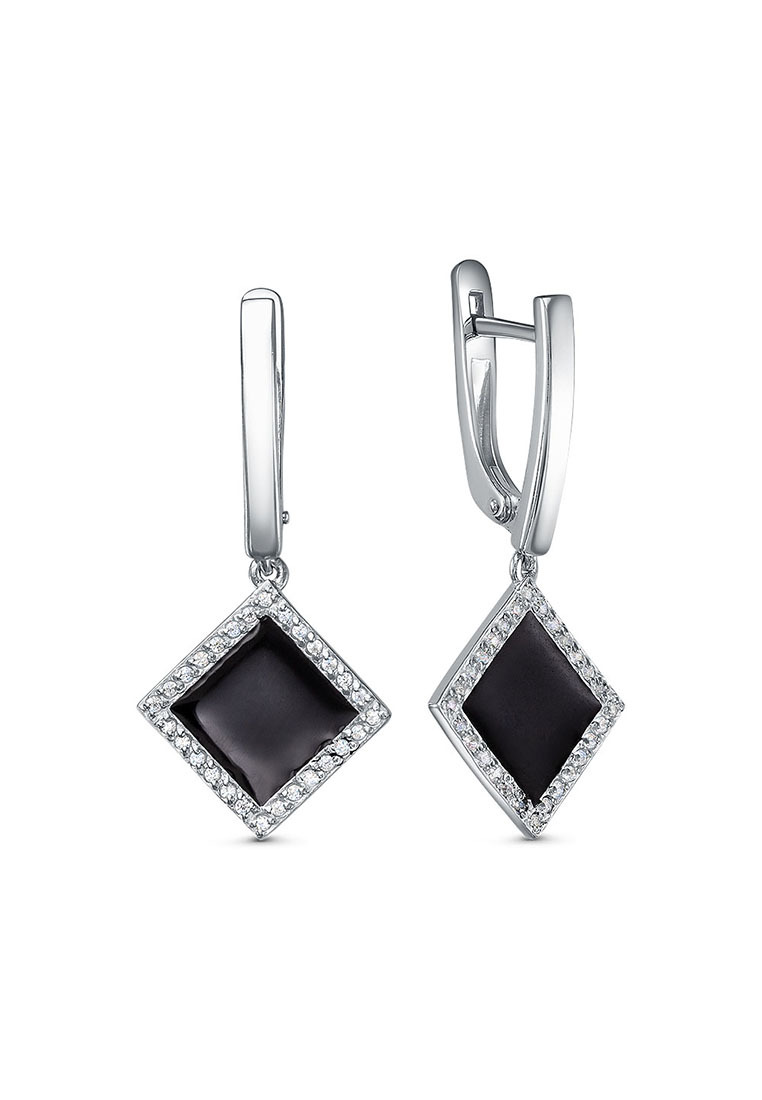 

Серьги подвески из серебра с фианитом/эмалью Kari Jewelry 3141020417, 3141020417