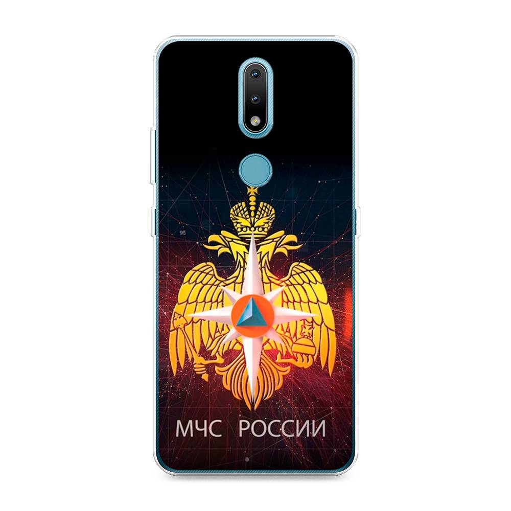 

Чехол Awog на Nokia 2.4 / Нокиа 2.4 "МЧС России", Черный;желтый;красный, 123850-5