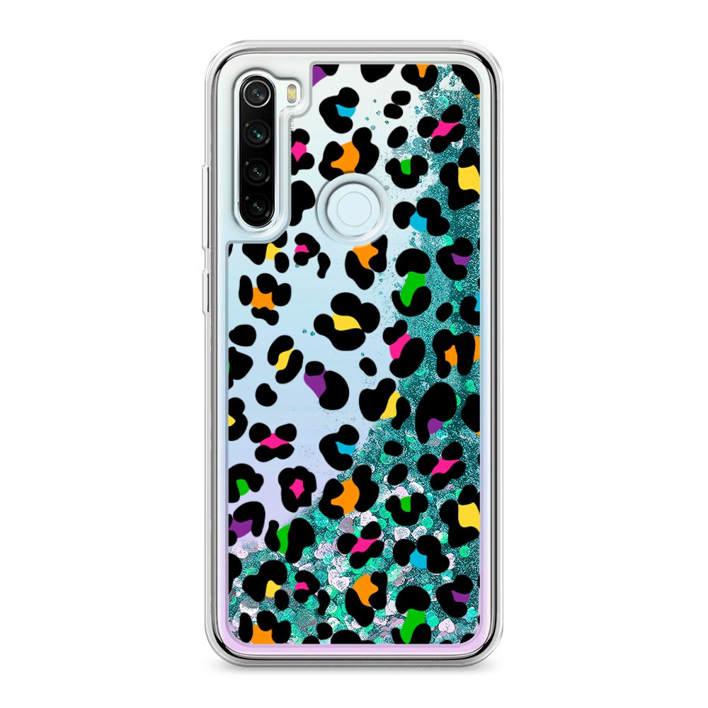 

Жидкий чехол с блестками "Яркий леопард" на Xiaomi Redmi Note 8T