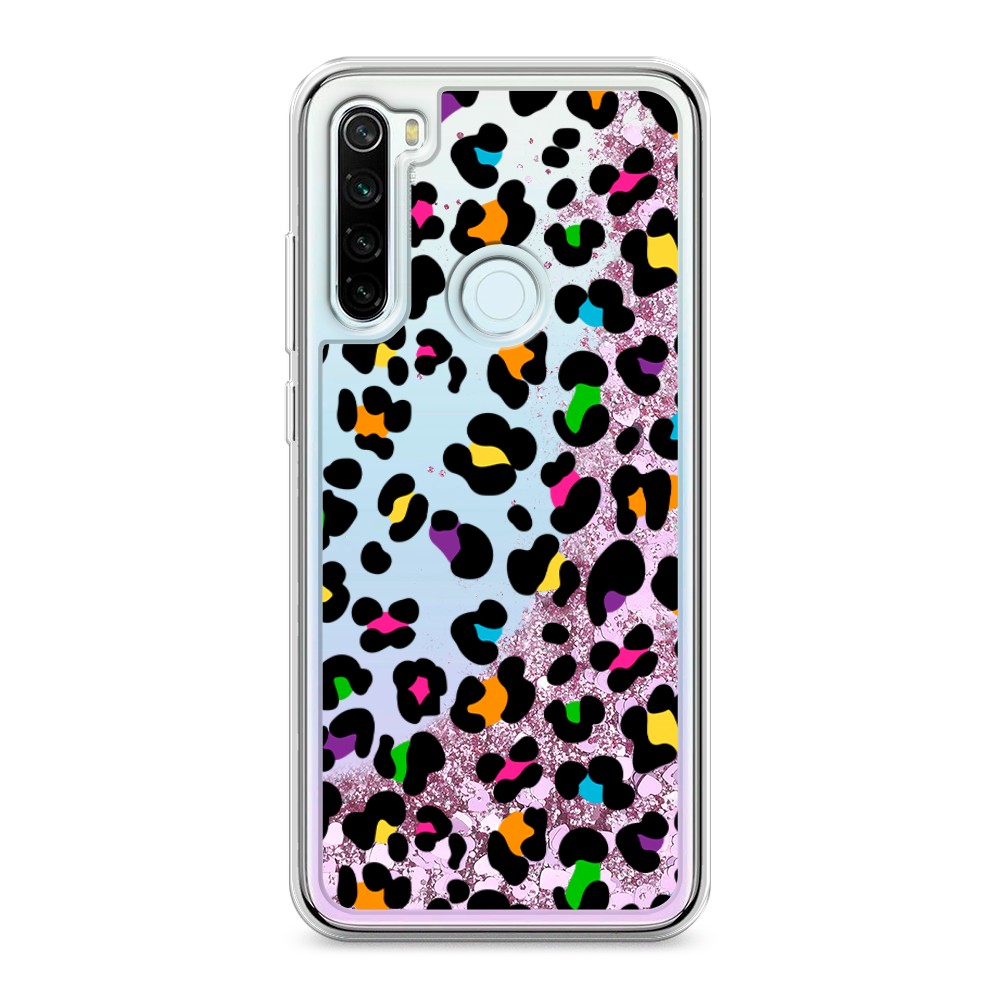 

Жидкий чехол с блестками "Яркий леопард" на Xiaomi Redmi Note 8T