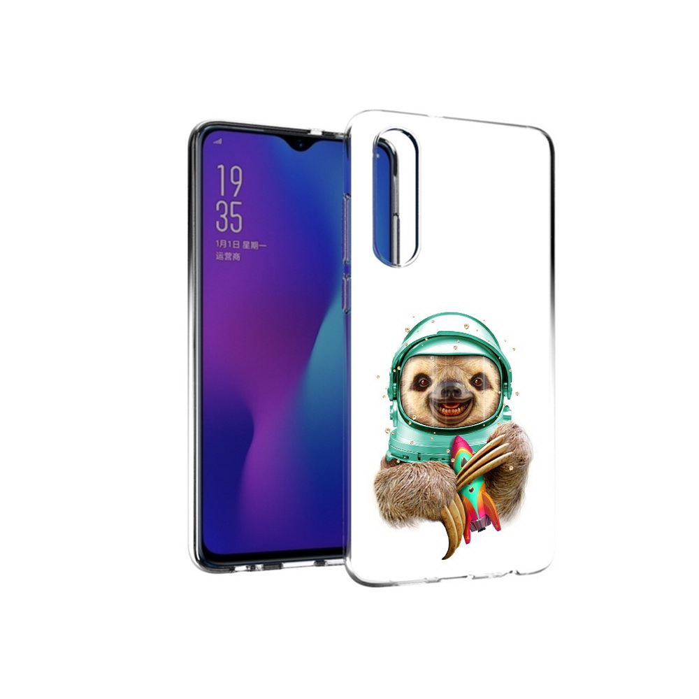 

Чехол MyPads Tocco для Huawei P30 Ленивец астронавт, Прозрачный, Tocco
