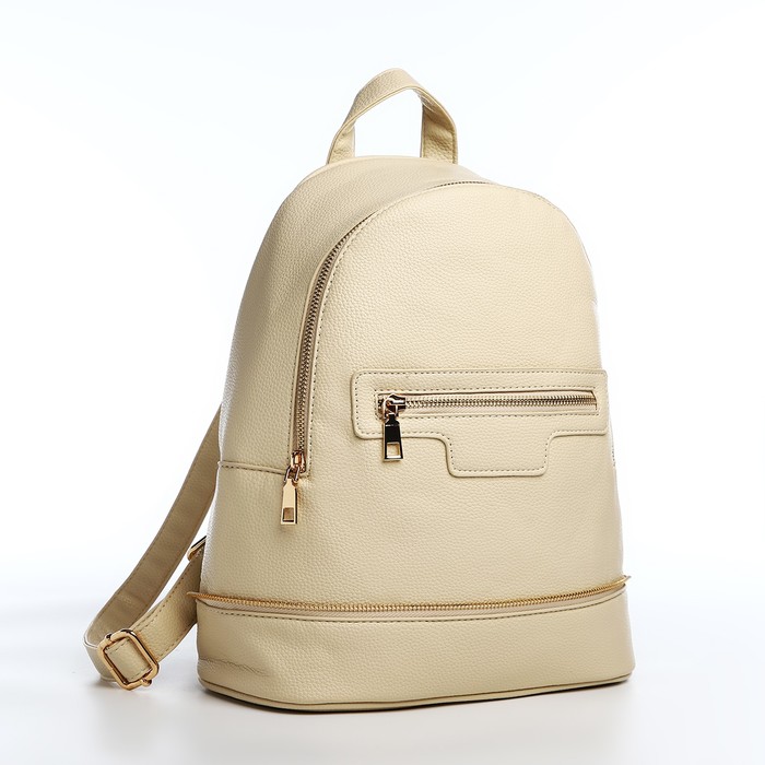 

Рюкзак женский Sima-land zipper бежевый, 27х14х33 см, zipper