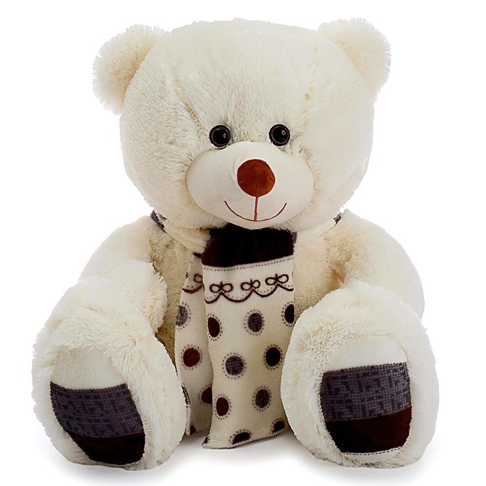 фото Мягкая игрушка «медведь мартин», цвет молочный, 90 см любимая игрушка