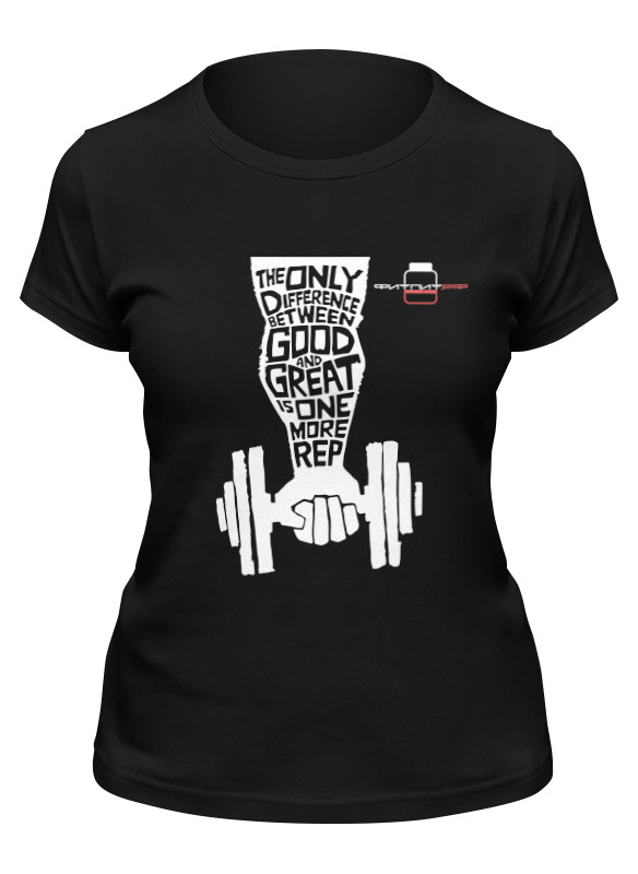 фото Футболка женская printio фитпит.рф - спортивное питание черная l