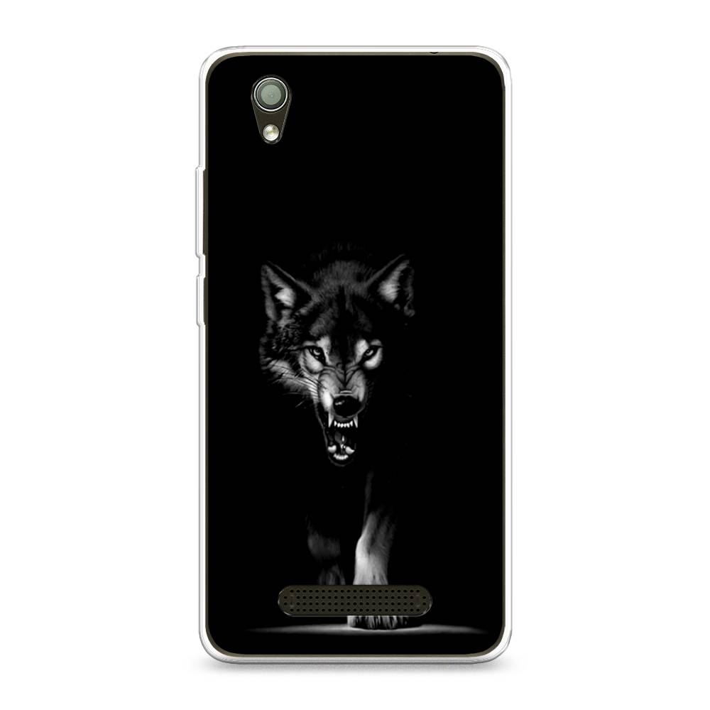 Чехол Awog на ZTE Blade X3 / ЗТЕ Блэйд X3 Волк выходит из ночи