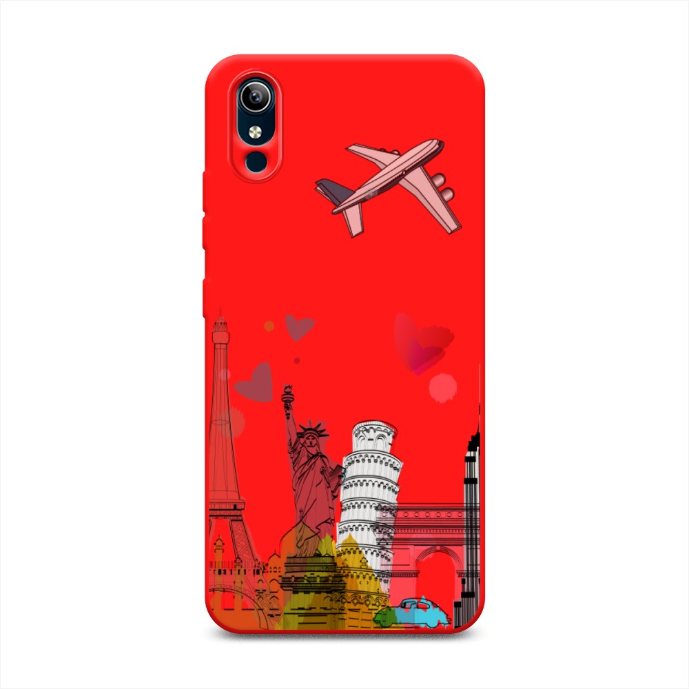 

Чехол Awog на Vivo Y91c/Y1s "Самолет путешествий", Разноцветный, 263253-1