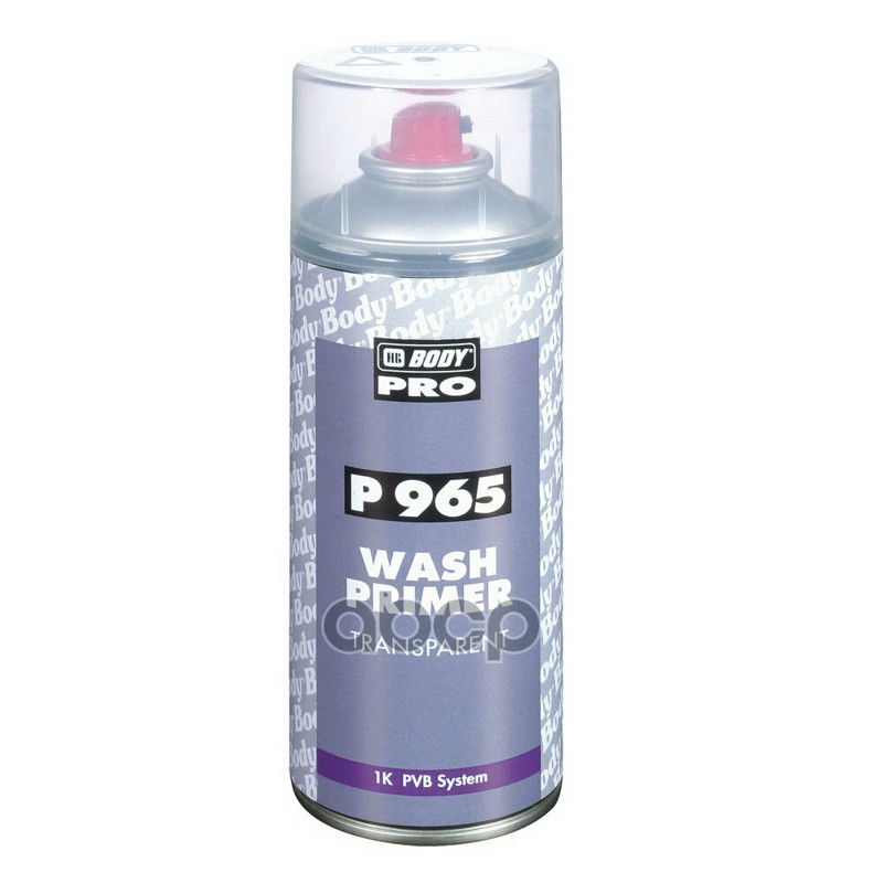 Грунт кислотный прозрачный BODY 965 wash primer 1к 0.4 л. BODY 5100000020