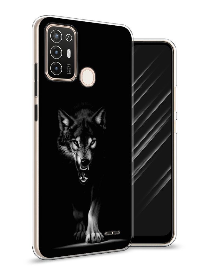 

Чехол Awog на ZTE Blade A52 / ЗТЕ Блэйд A52 "Волк выходит из ночи", Разноцветный, 136250-1