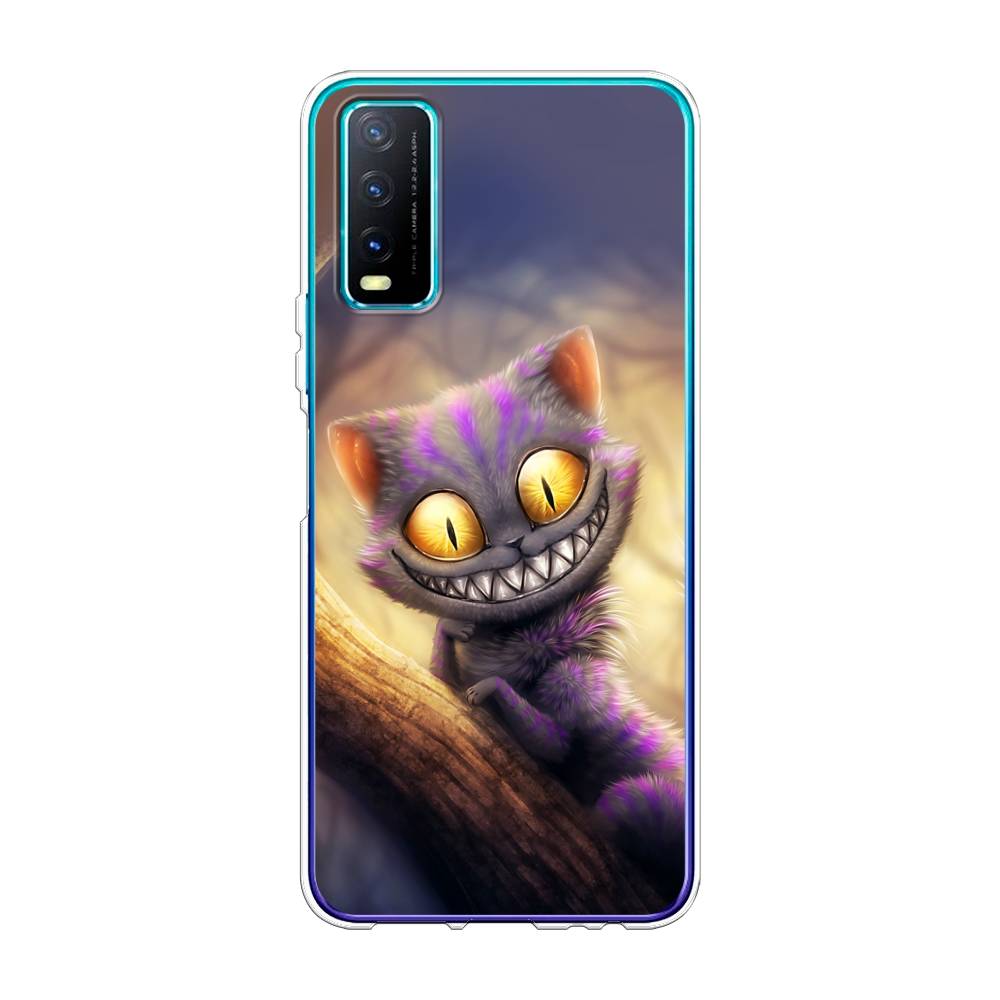 

Чехол Awog на Vivo Y20 "Cheshire Cat", Фиолетовый;желтый, 263650-1