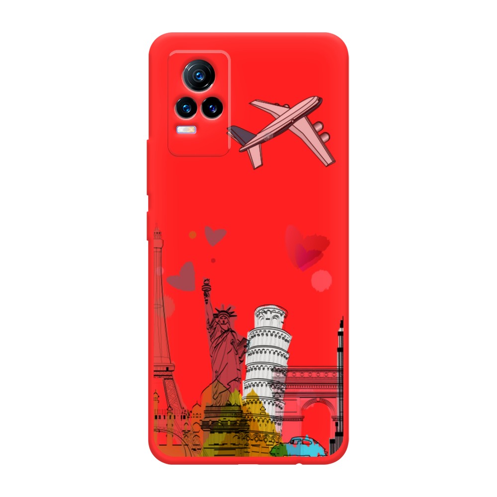 

Чехол Awog на Vivo V21e 4G "Самолет путешествий", Разноцветный, 264553-1