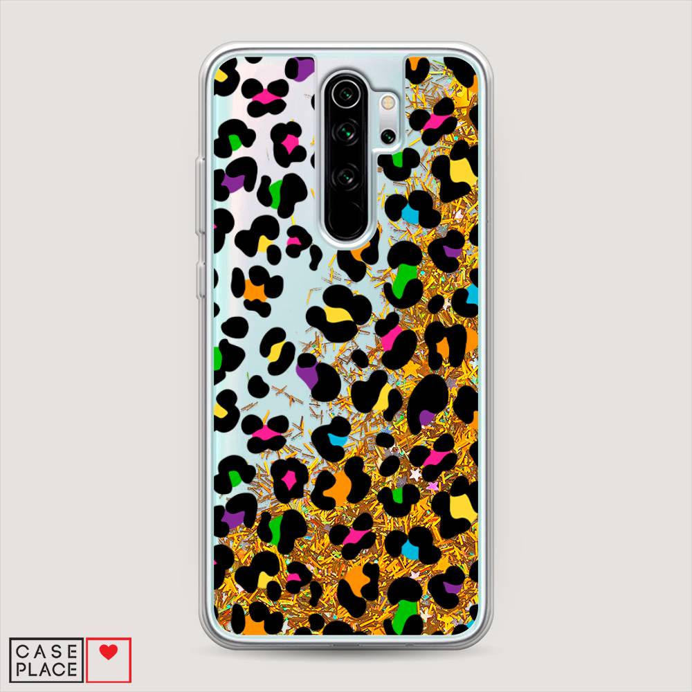

Жидкий чехол с блестками "Яркий леопард" на Xiaomi Redmi Note 8 Pro, 36690-1