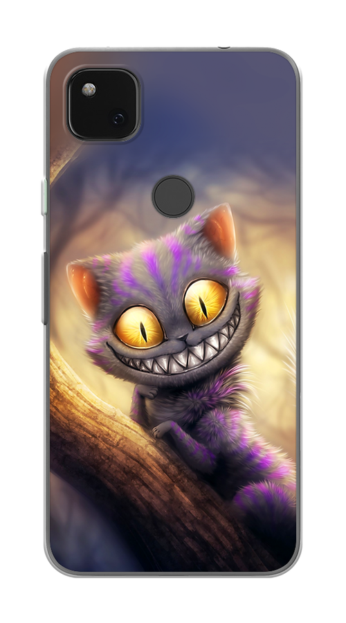 

Чехол Awog на Google Pixel 4A "Cheshire Cat", Фиолетовый;желтый, 270650-1