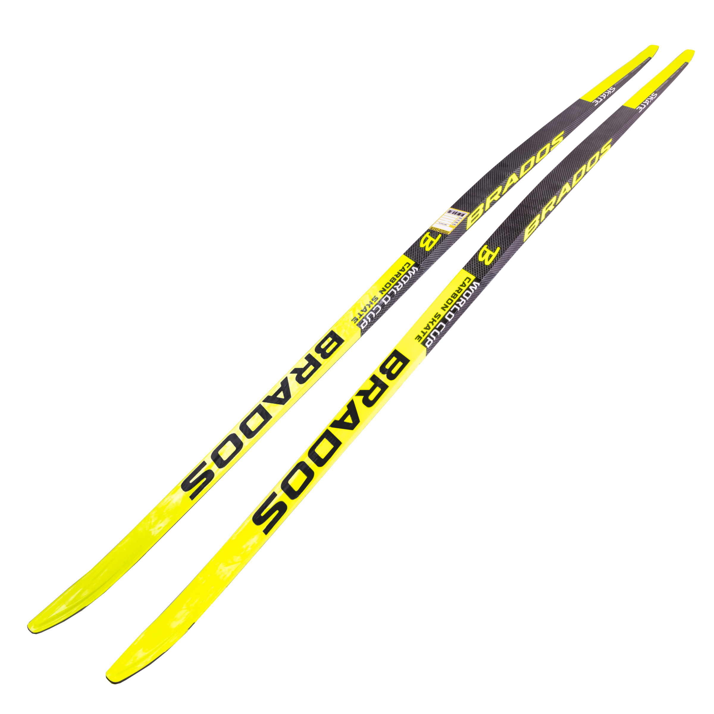 

Лыжи гоночные для конькового хода STC Brados Skate Carbon Yellow 194 см М-1, Желтый, Brados Skate Carbon