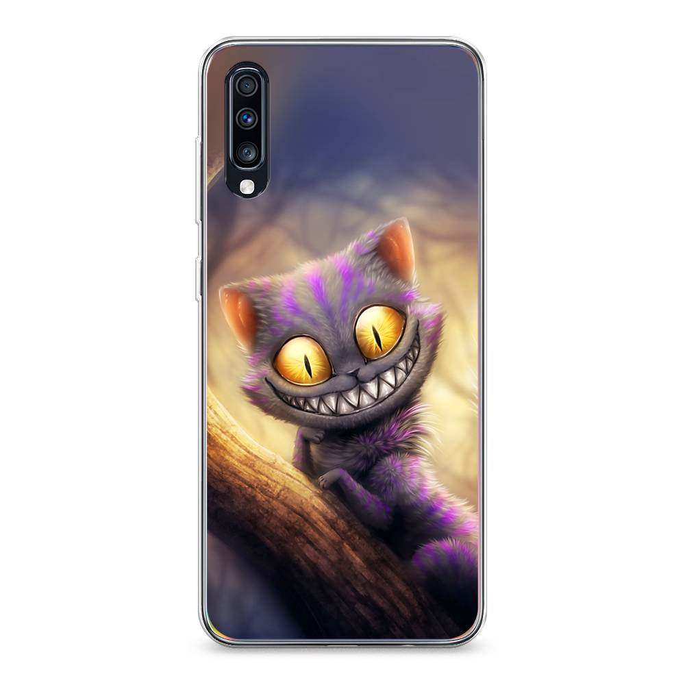 

Чехол Awog на Samsung Galaxy A70 "Cheshire Cat", Фиолетовый;желтый, 28150-1