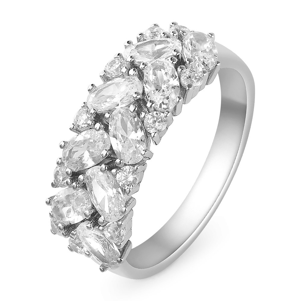 

Кольцо из серебра р.  585Gold 701008447, фианит, 701008447