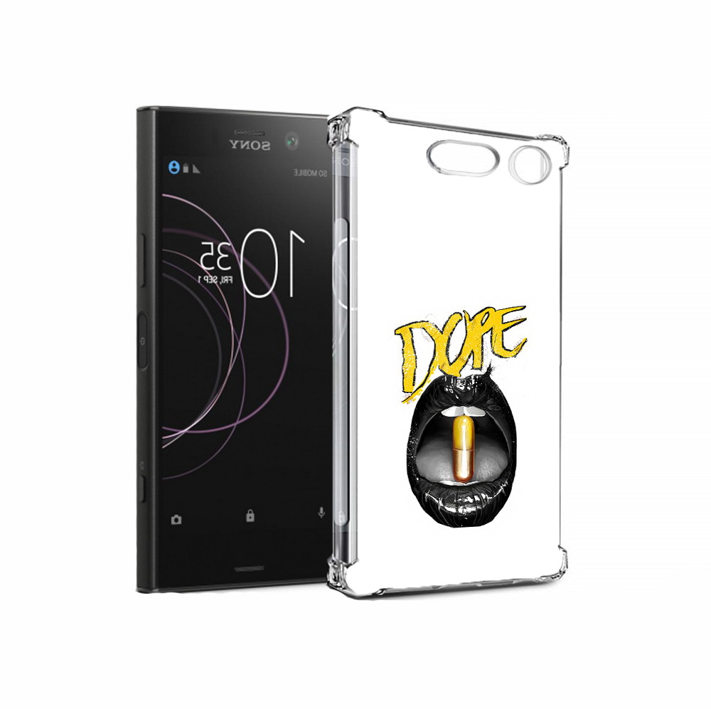 

Чехол MyPads Tocco для Sony Xperia XZ1 губы (PT77229.221.303), Прозрачный, Tocco