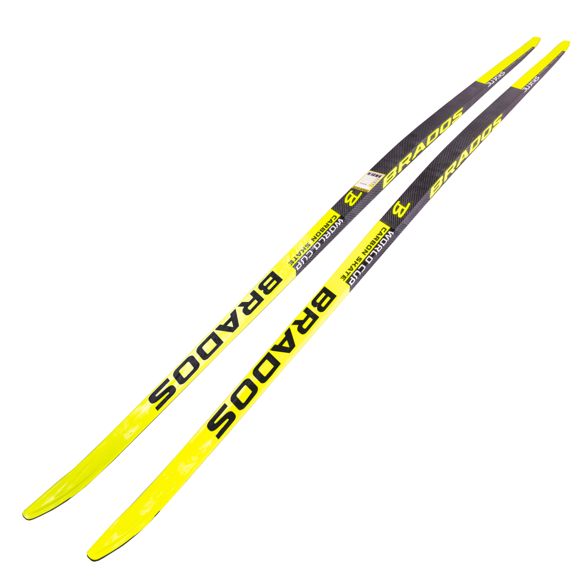 

Лыжи гоночные для конькового хода STC Brados Skate Carbon Yellow 191 см Н-2, Желтый, Brados Skate Carbon