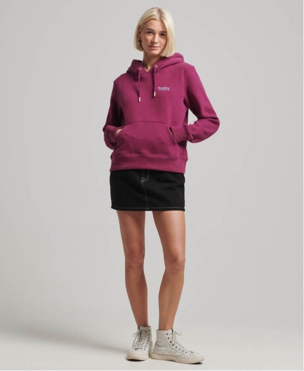 

Худи женское Superdry W2012049A бордовое 12 UK, Бордовый, W2012049A