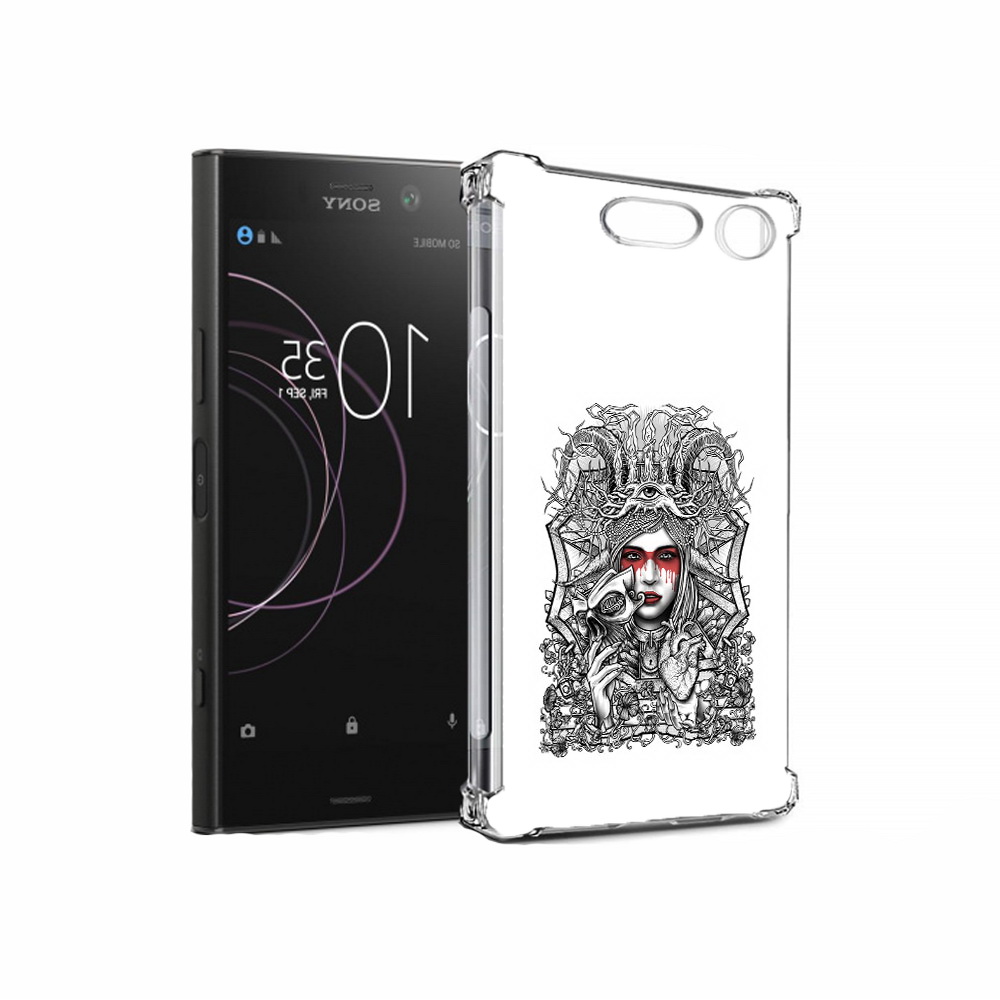 

Чехол MyPads Tocco для Sony Xperia XZ1 грусная девушка (PT77229.221.302), Прозрачный, Tocco