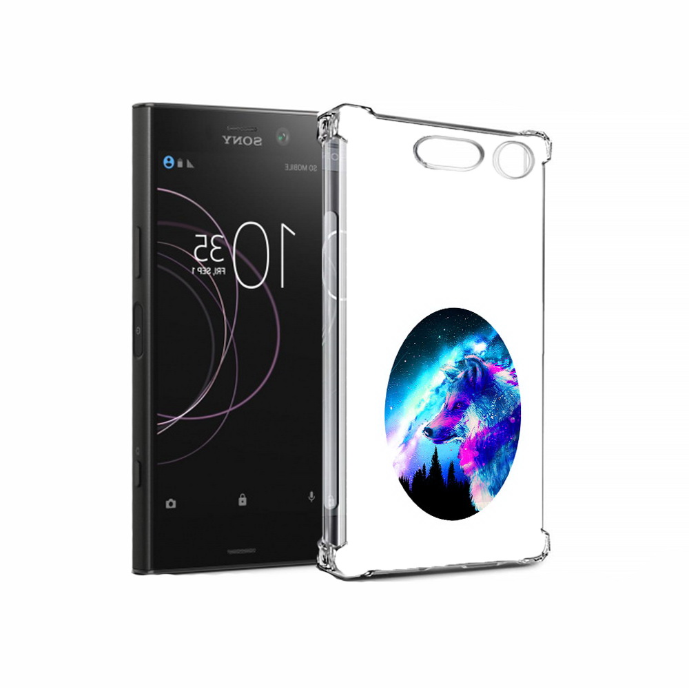 

Чехол MyPads Tocco для Sony Xperia XZ1 голубой волк (PT77229.221.293), Прозрачный, Tocco