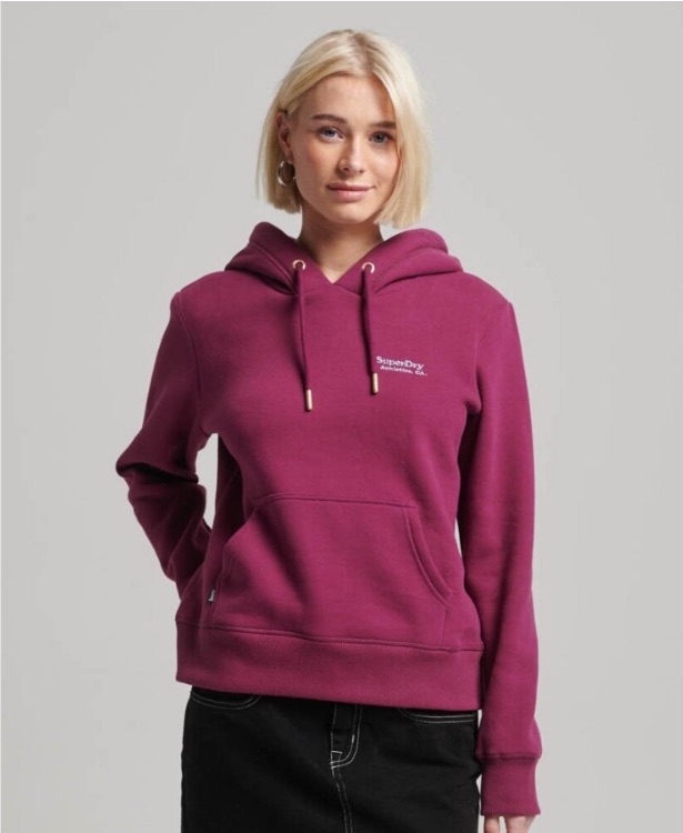 

Худи женское Superdry W2012049A бордовое 10 UK, Бордовый, W2012049A