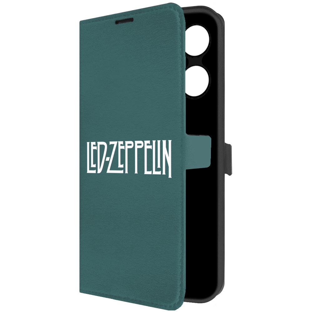 

Чехол-книжка Krutoff Eco Book для INFINIX Smart 7 Plus Led Zeppelin зелёный, Зеленый