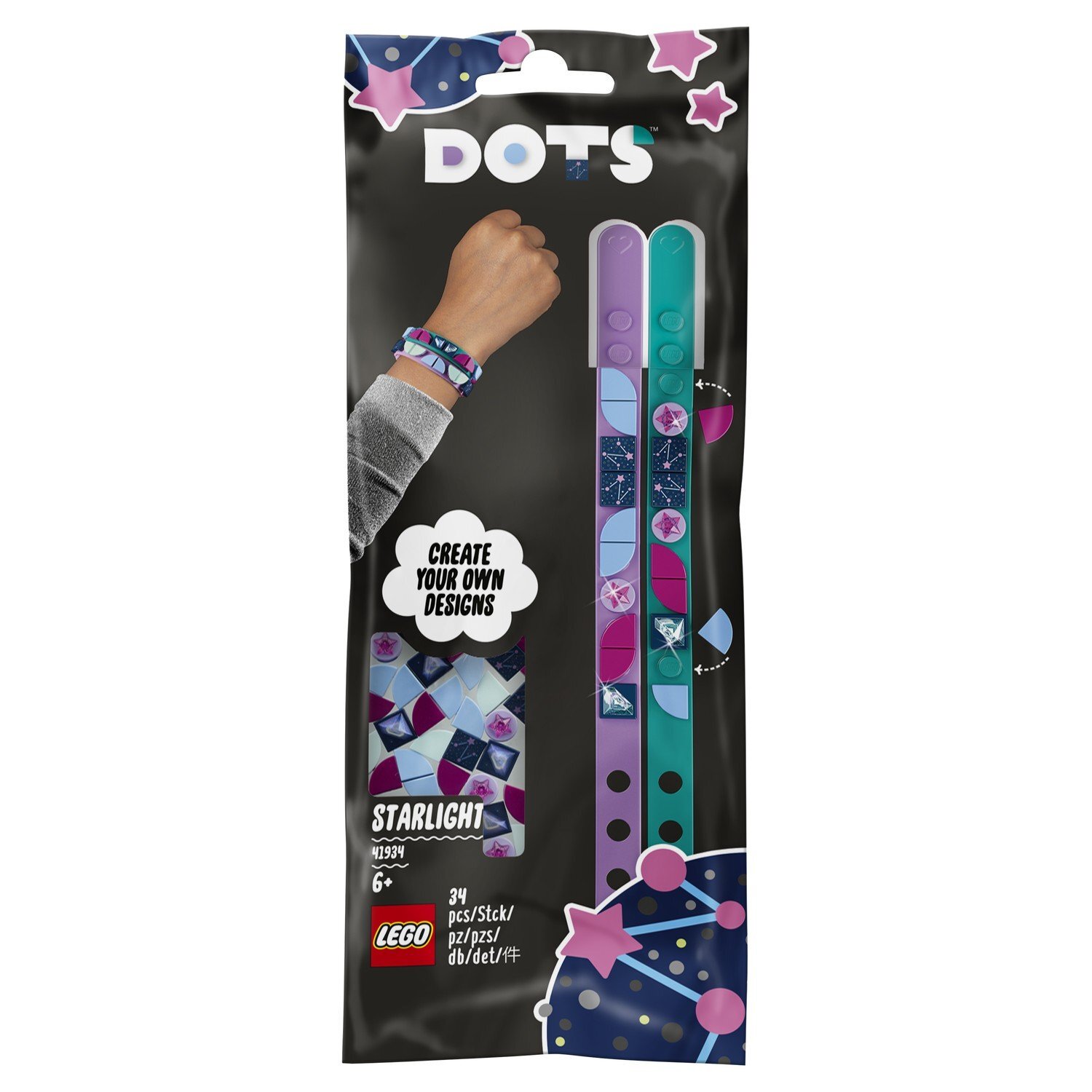 

Набор для творчества браслет-конструктор LEGO DOTS Starlight, Звёздное небо, 100208-5