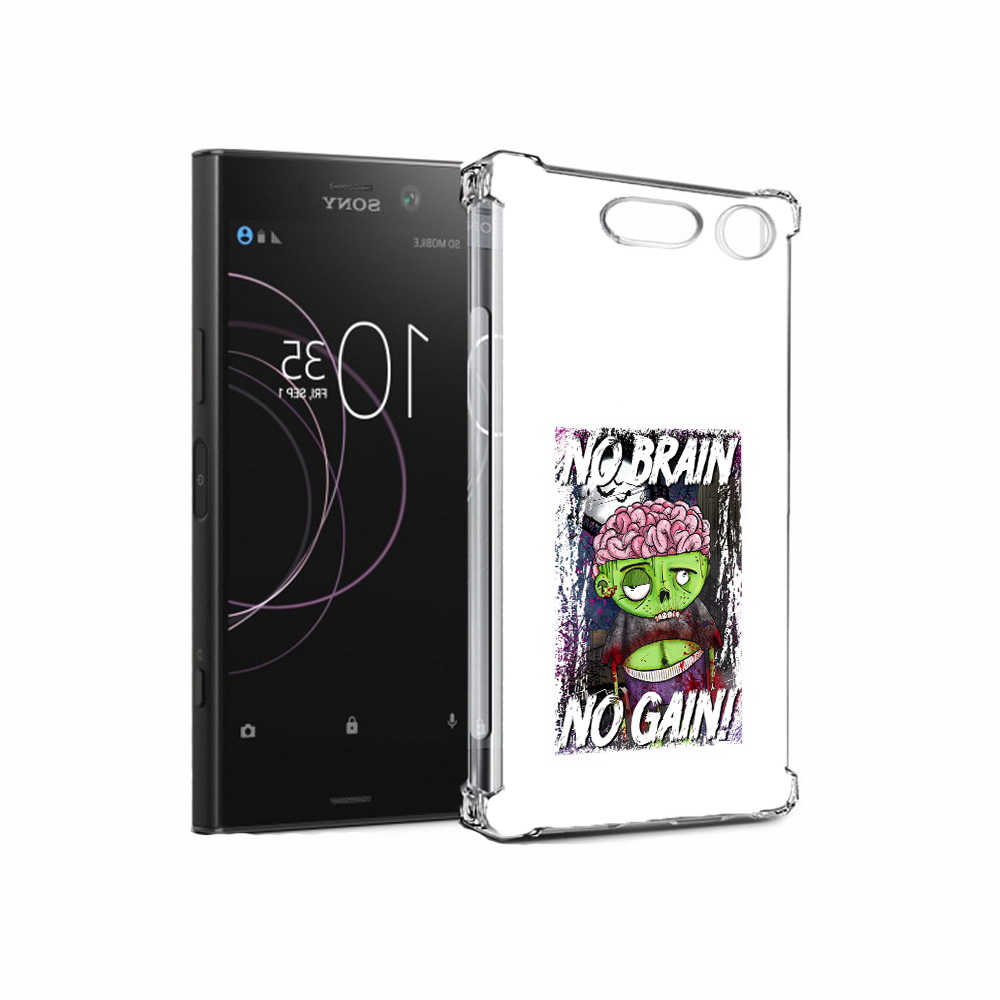 

Чехол MyPads Tocco для Sony Xperia XZ1 глупый зомби (PT77229.221.289), Прозрачный, Tocco