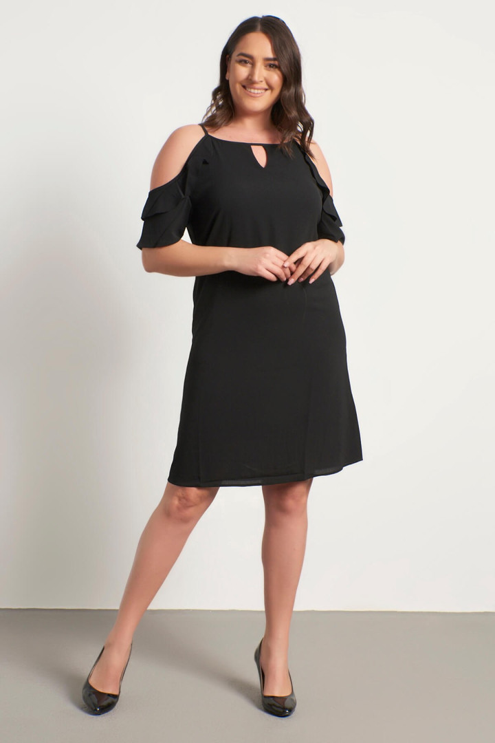 

Платье женское My Line Moda 314 черное 52 RU, Черный, 314