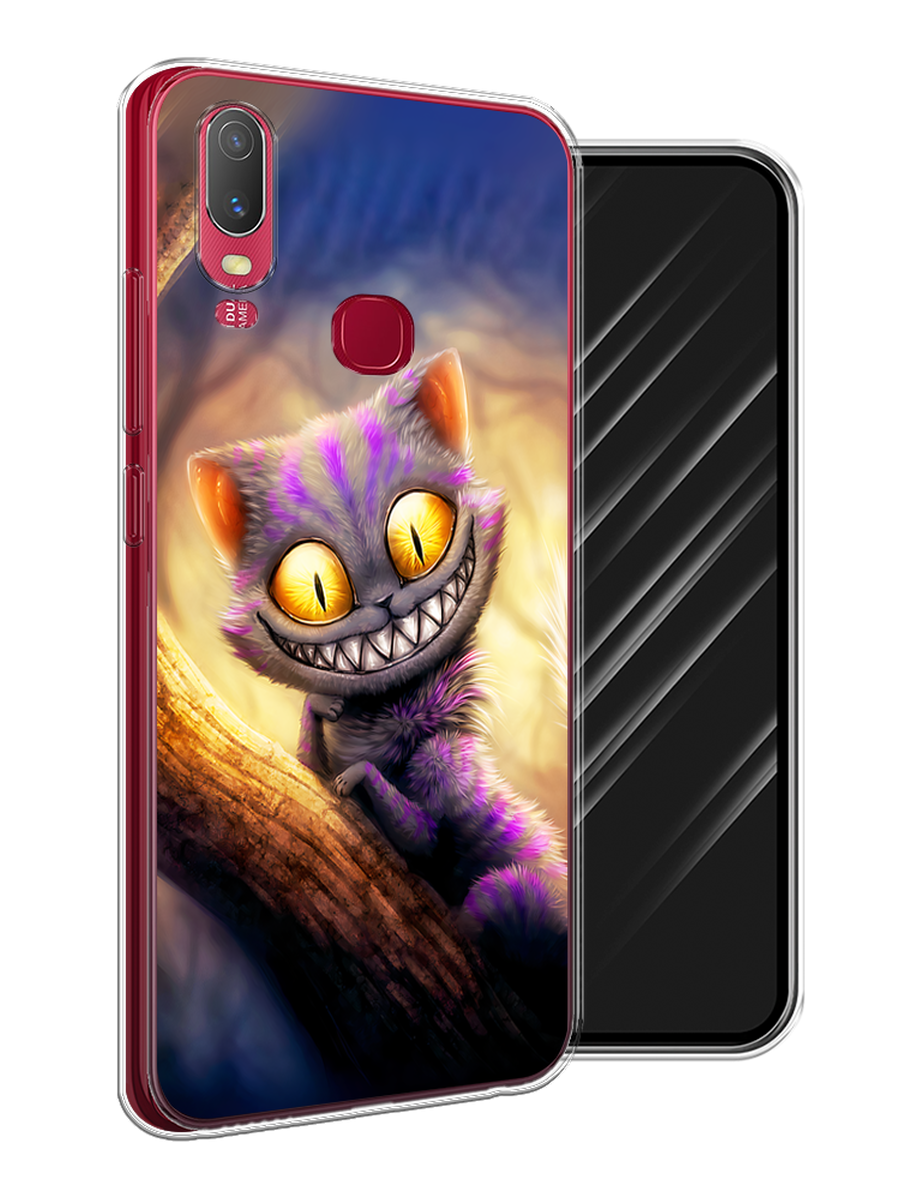 

Чехол Awog на Vivo Y11 "Cheshire Cat", Фиолетовый;желтый, 261650-1