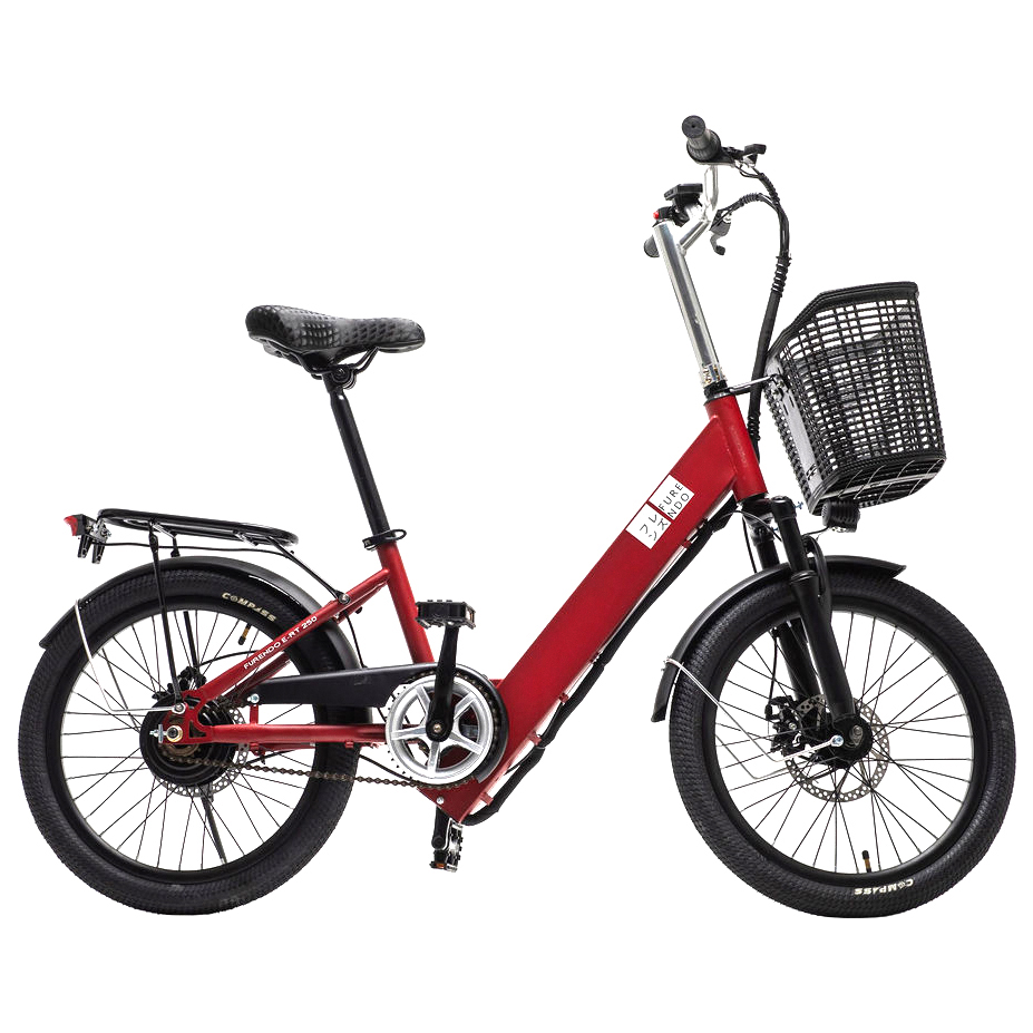 Электровелосипед Furendo E-RT 250 2022 рубиново-красный матовый