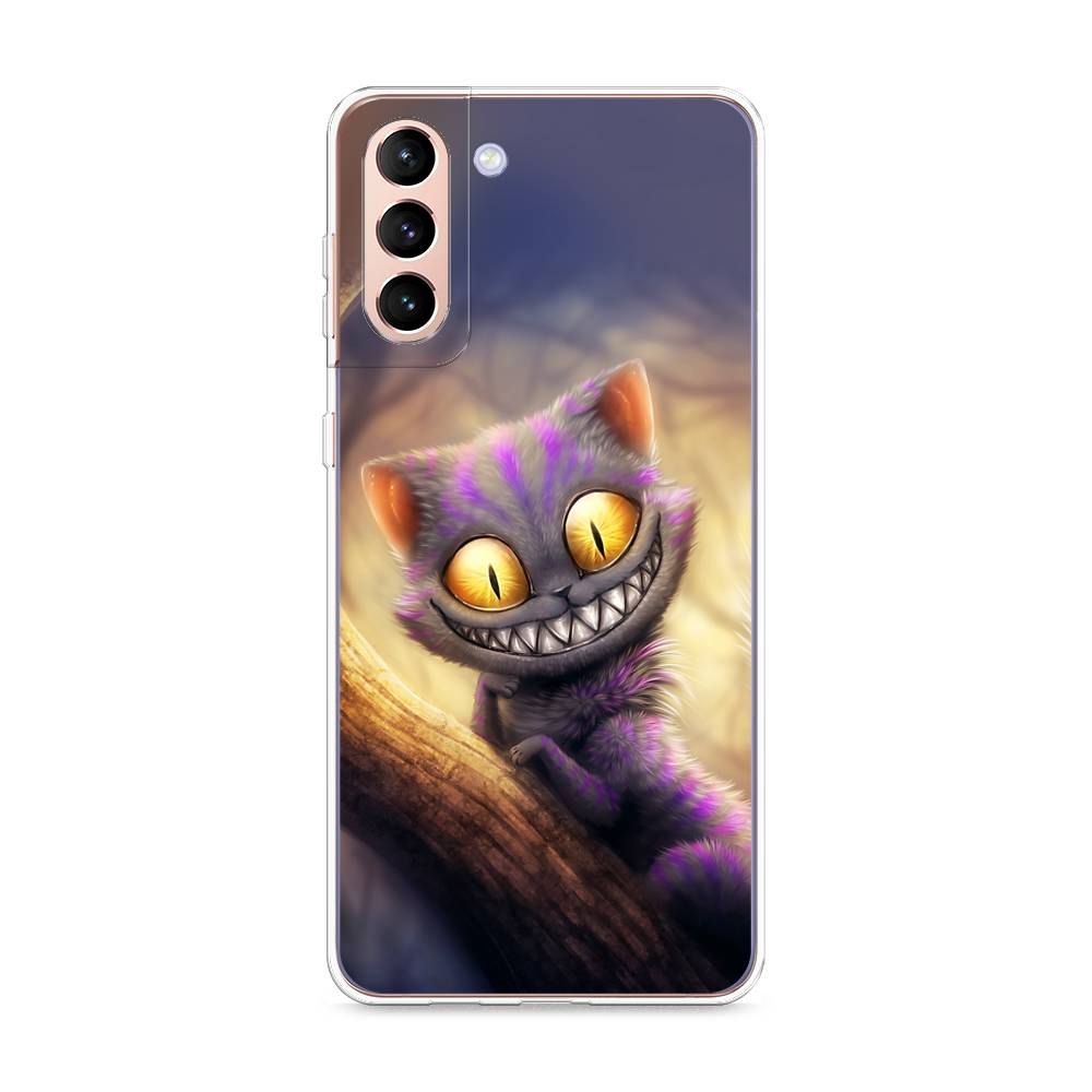 

Чехол Awog на Samsung Galaxy S21 + / Самсунг S21 + "Cheshire Cat", Фиолетовый;желтый, 2102150-1