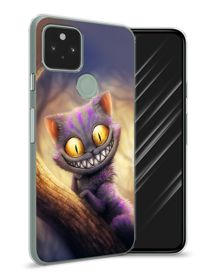 

Чехол Awog на Google Pixel 5A "Cheshire Cat", Фиолетовый;желтый, 271050-1