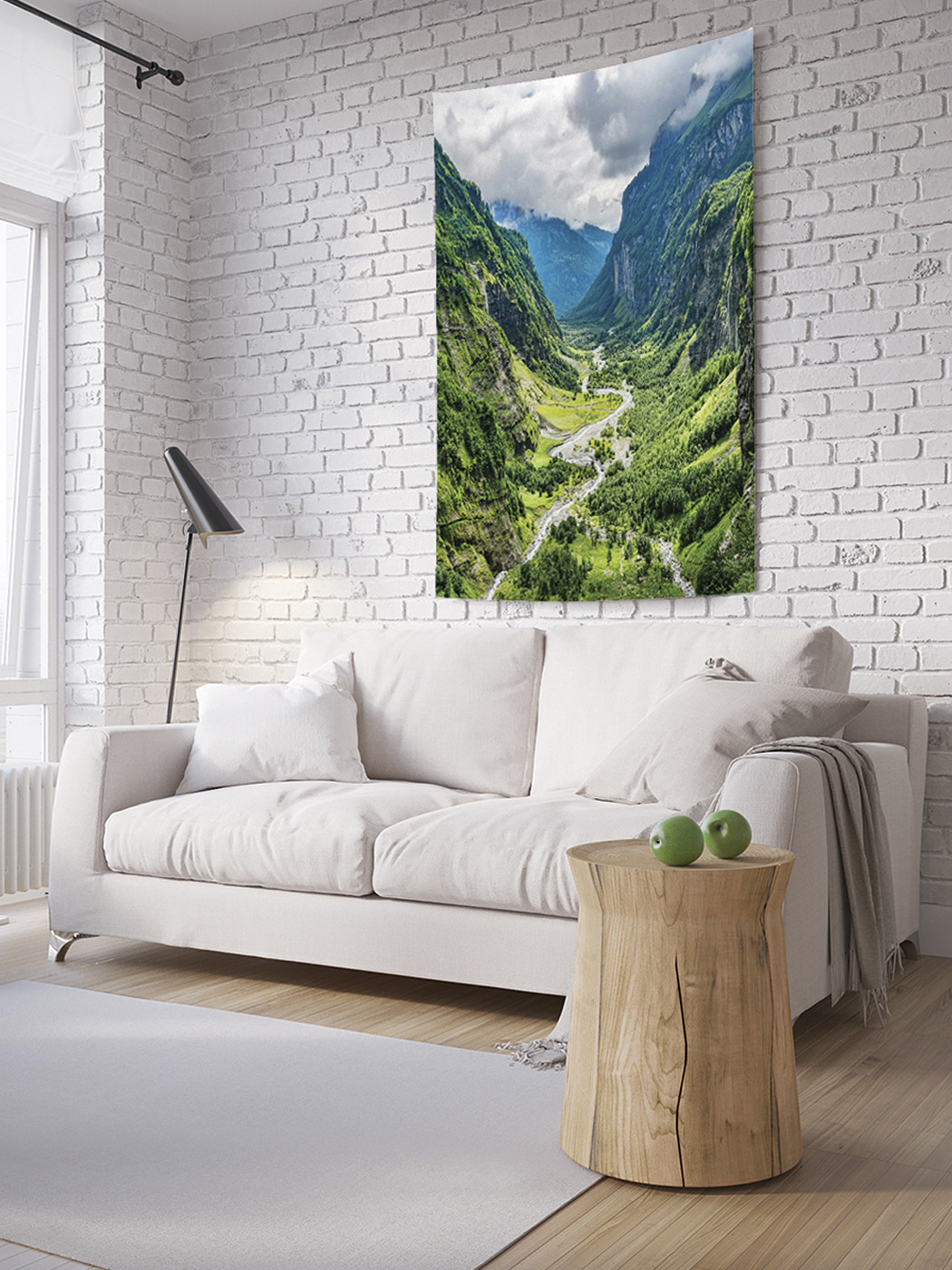 

Вертикальное фотопанно на стену JoyArty Зеленистые горы до неба 150x200 см, Зеленистые горы до неба