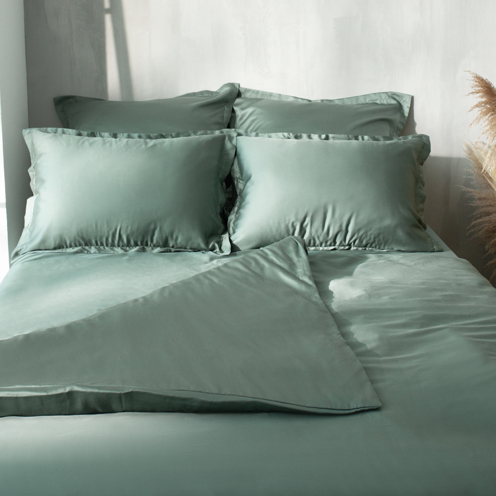 

Простыня SL Home Tencel 160x235 см , цв. оливковый